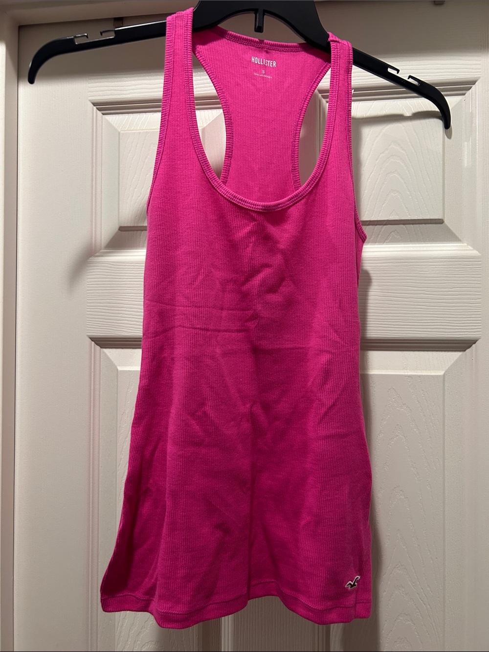 Hollister Hot Pink Ribbed Racerback Tank
